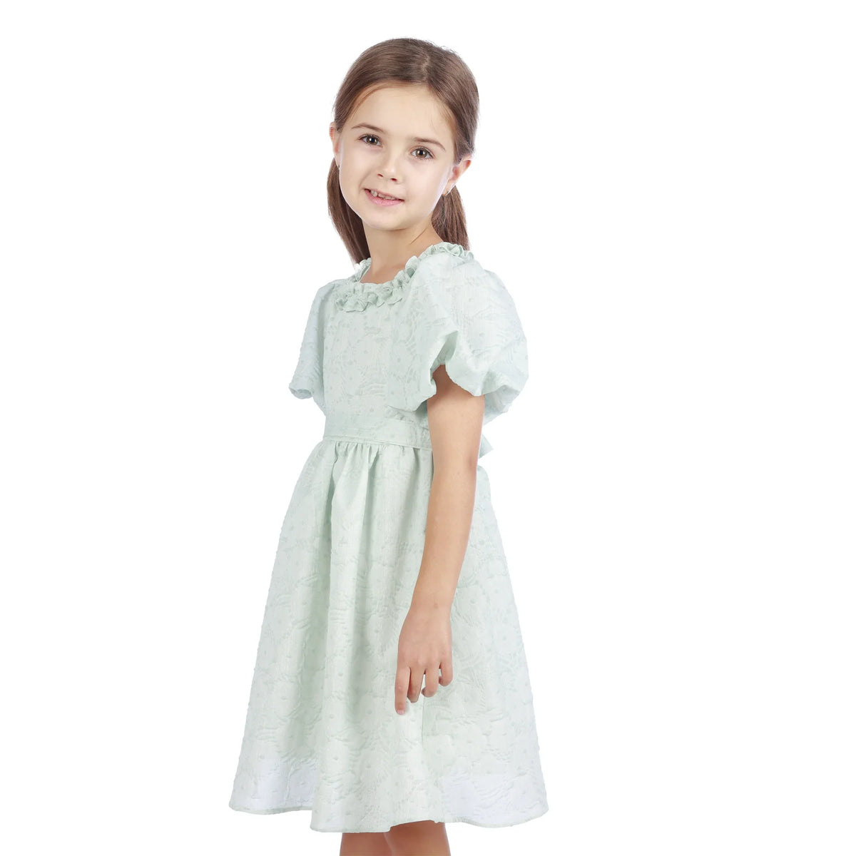 Jacquard Classic Dress For Girls Image