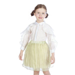 Off White Plain Classic Shirt For Girls Image