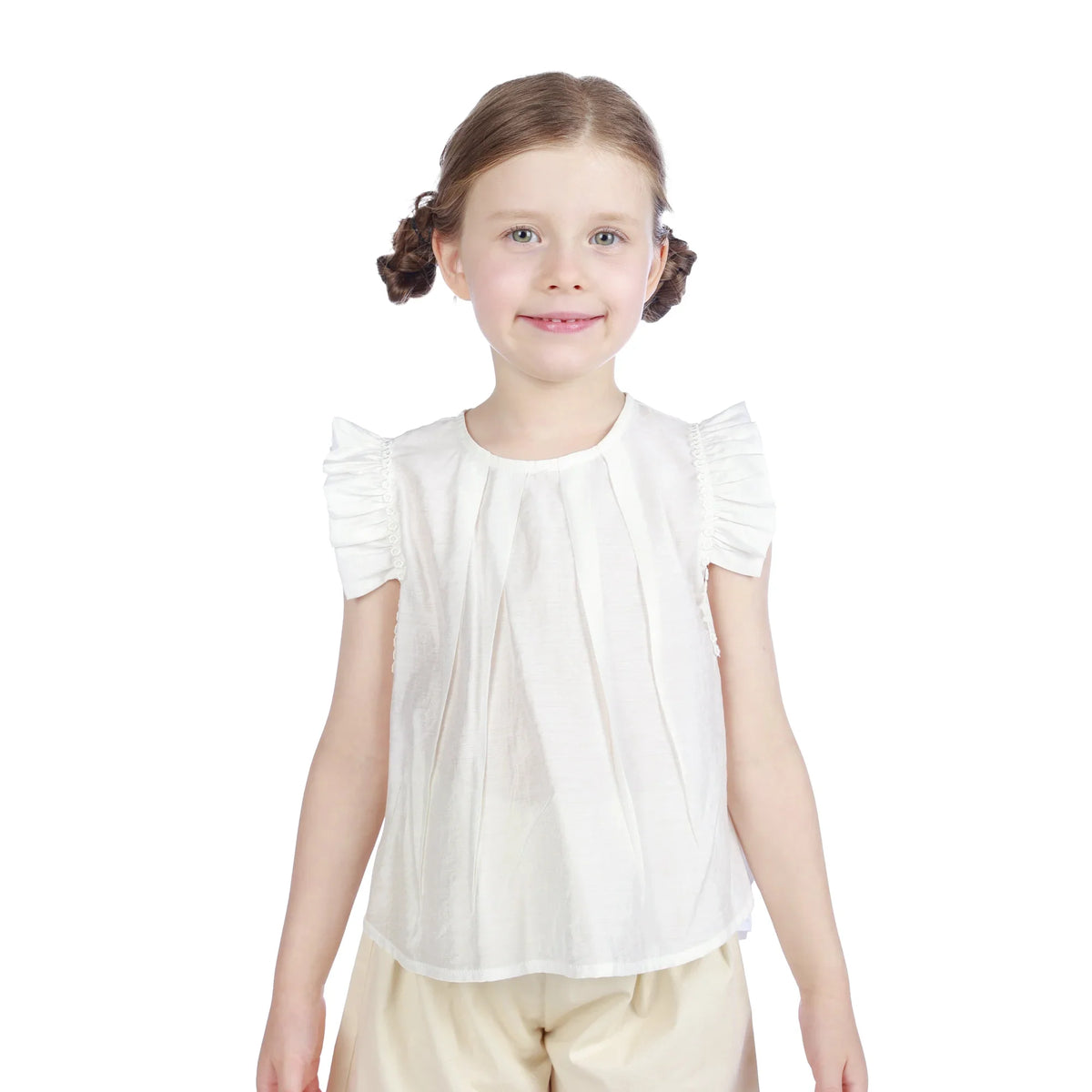 Plain Classic Blouse For Girls Image