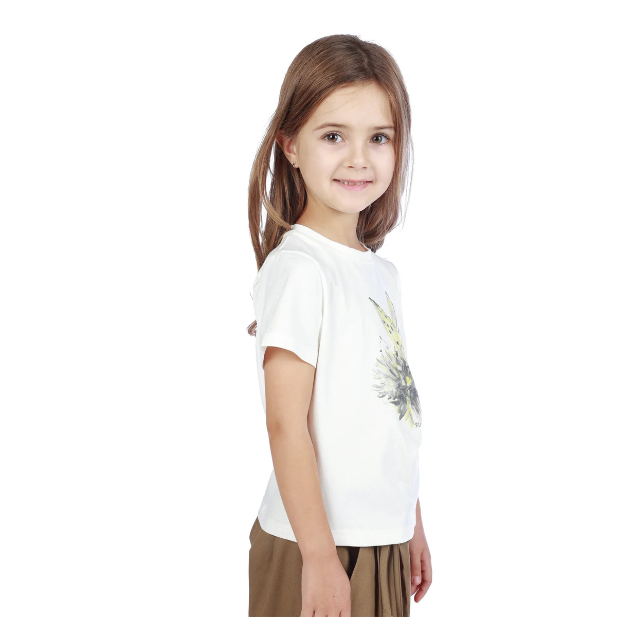 Floral Classic T.Shirt For Girls