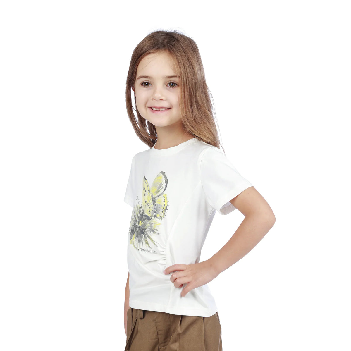 Floral Classic T.Shirt For Girls