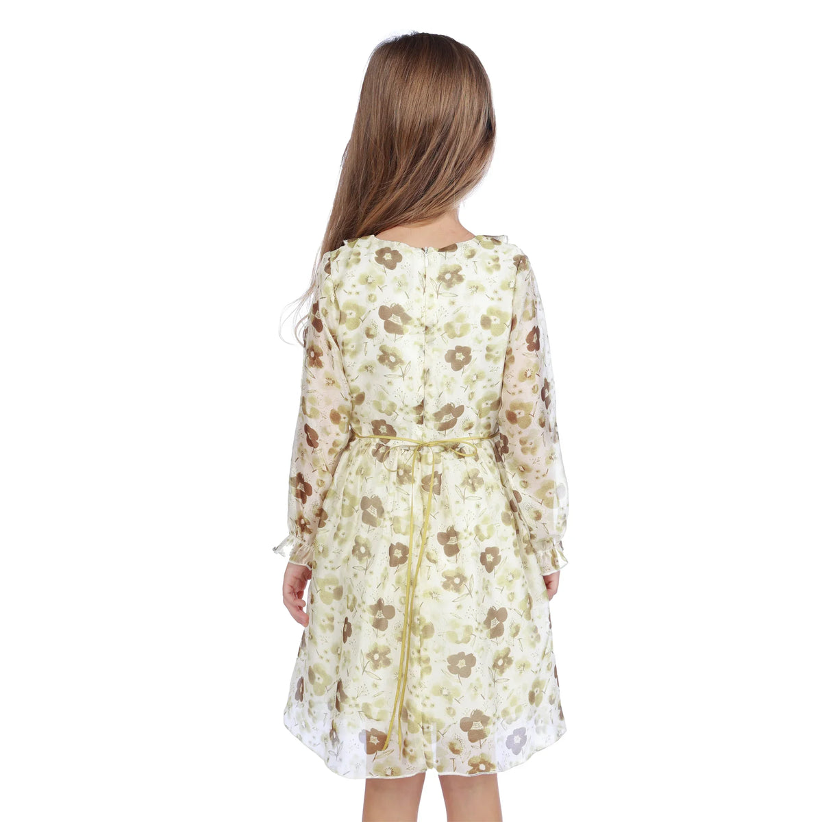 Floral Classic Dress For Girls Image