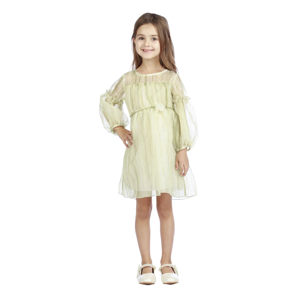 Tie-Dye Classic Dress For Girls Image