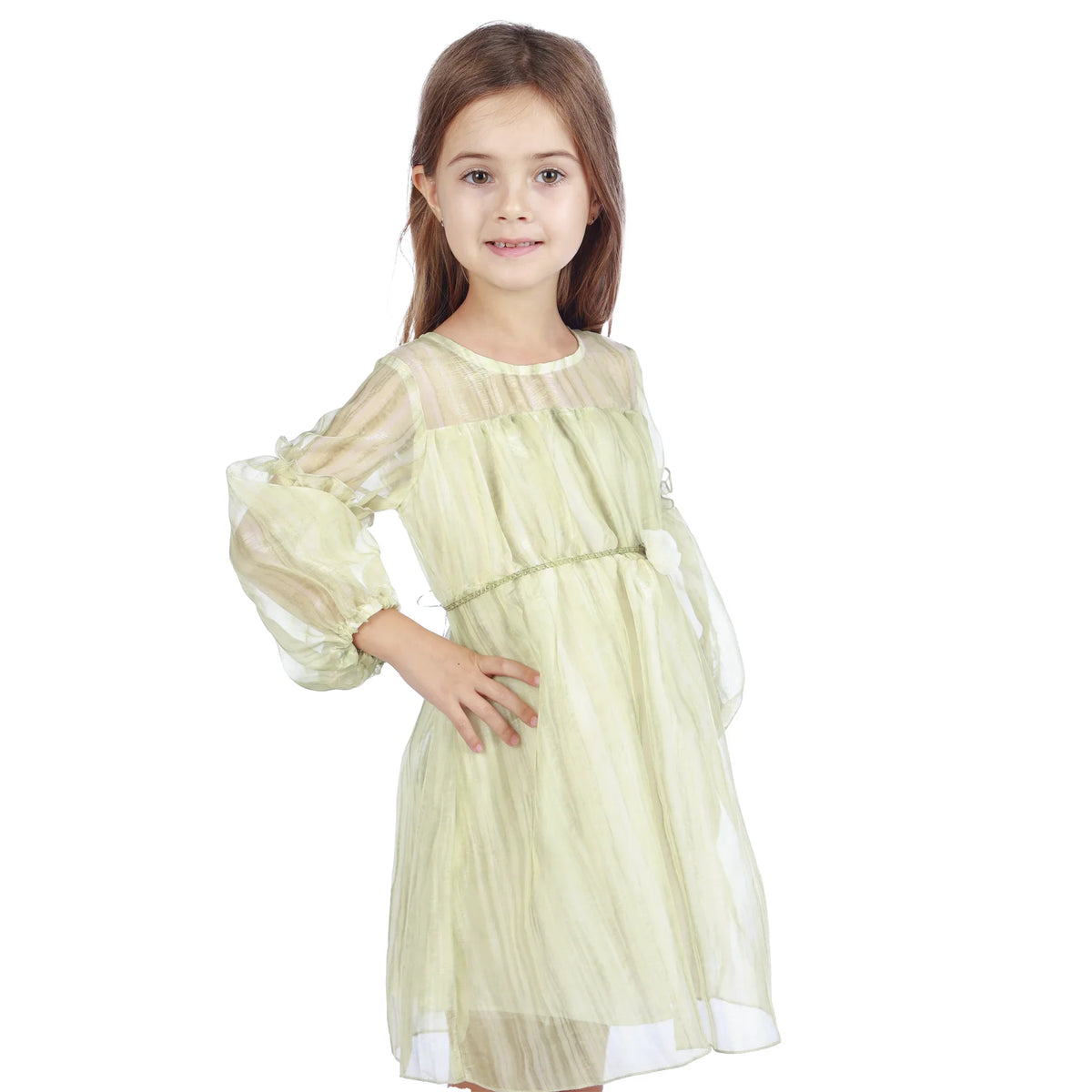 Tie-Dye Classic Dress For Girls Image