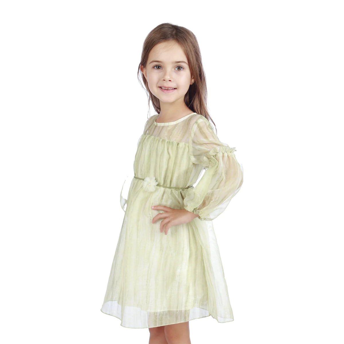 Tie-Dye Classic Dress For Girls Image