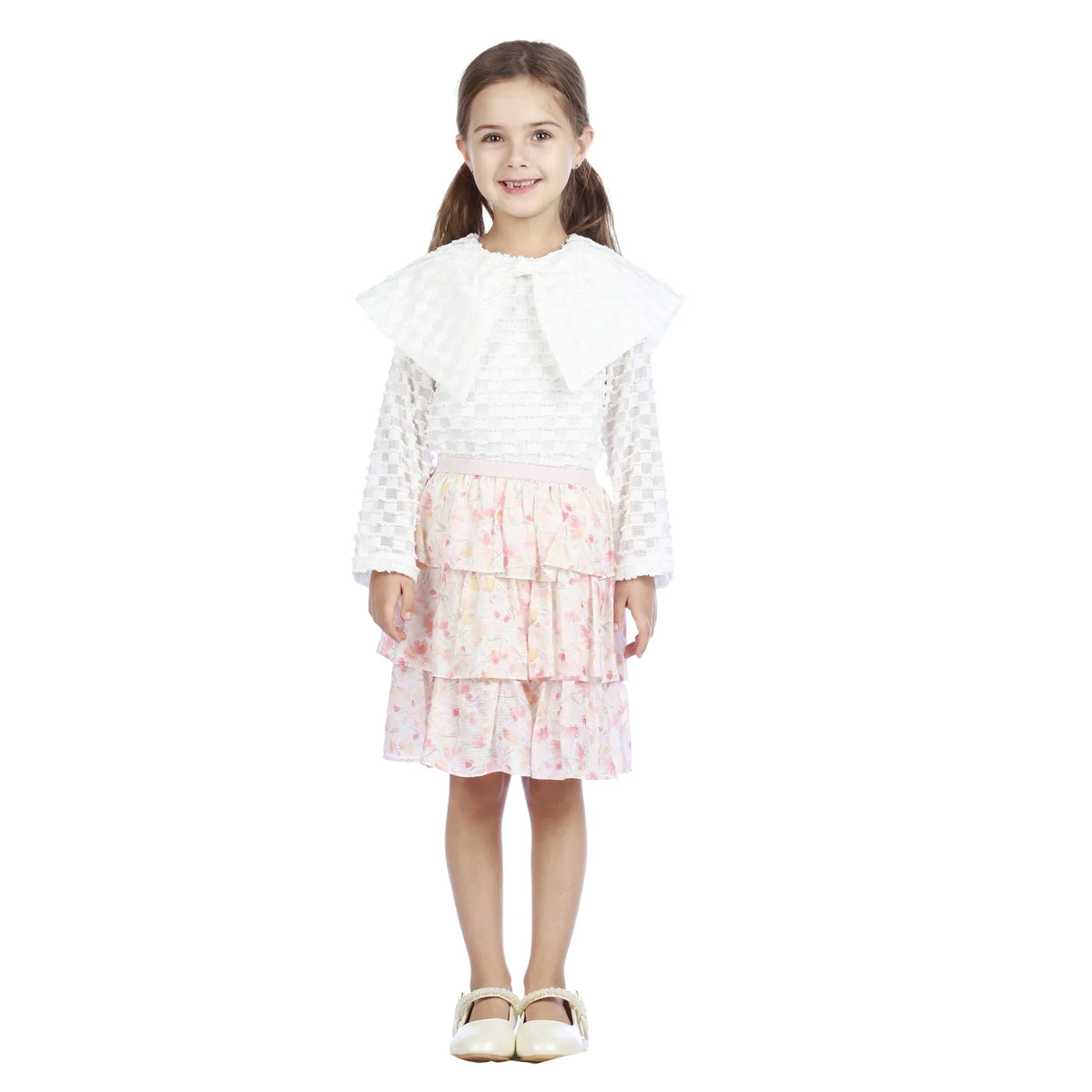 Jacquard Classic Blouse For Girls Image