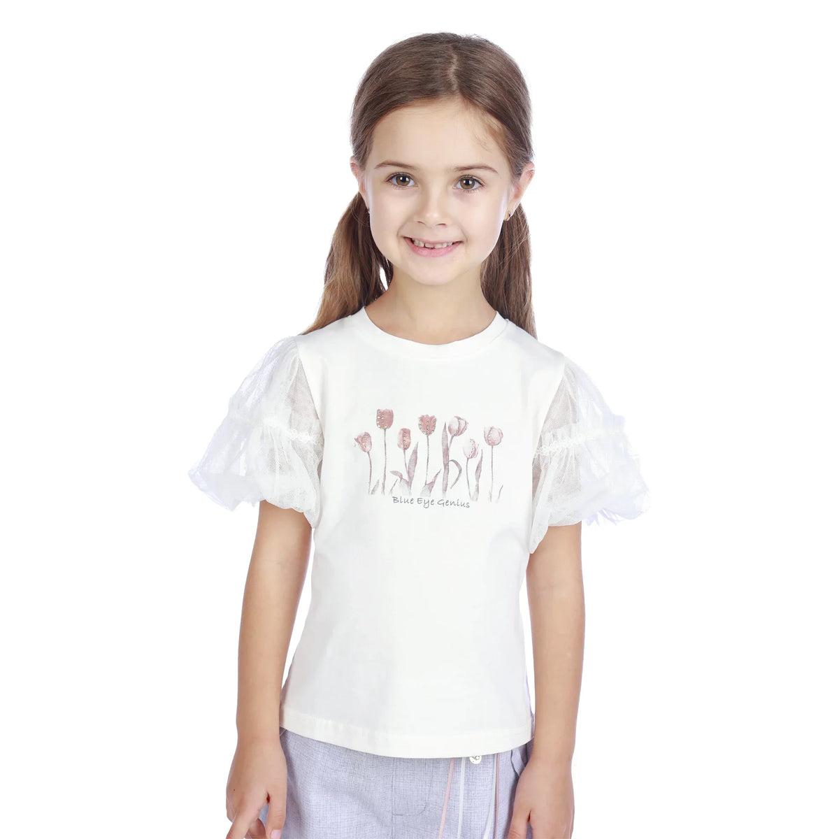 Floral Classic T.Shirt For Girls