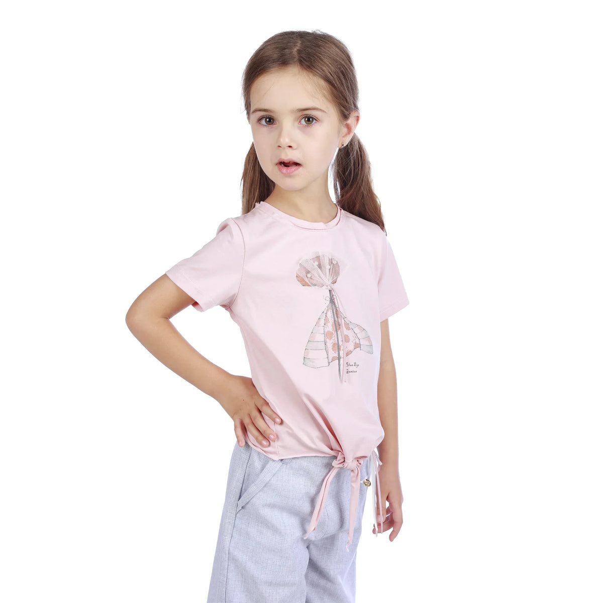 Floral Classic T.Shirt For Girls