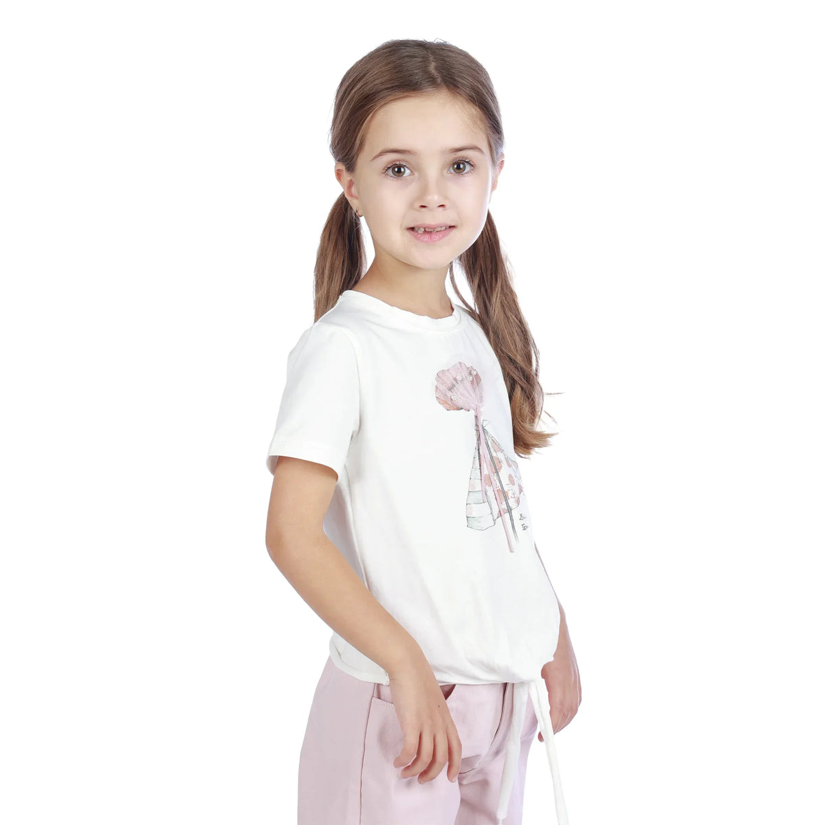 Floral Classic T.Shirt For Girls