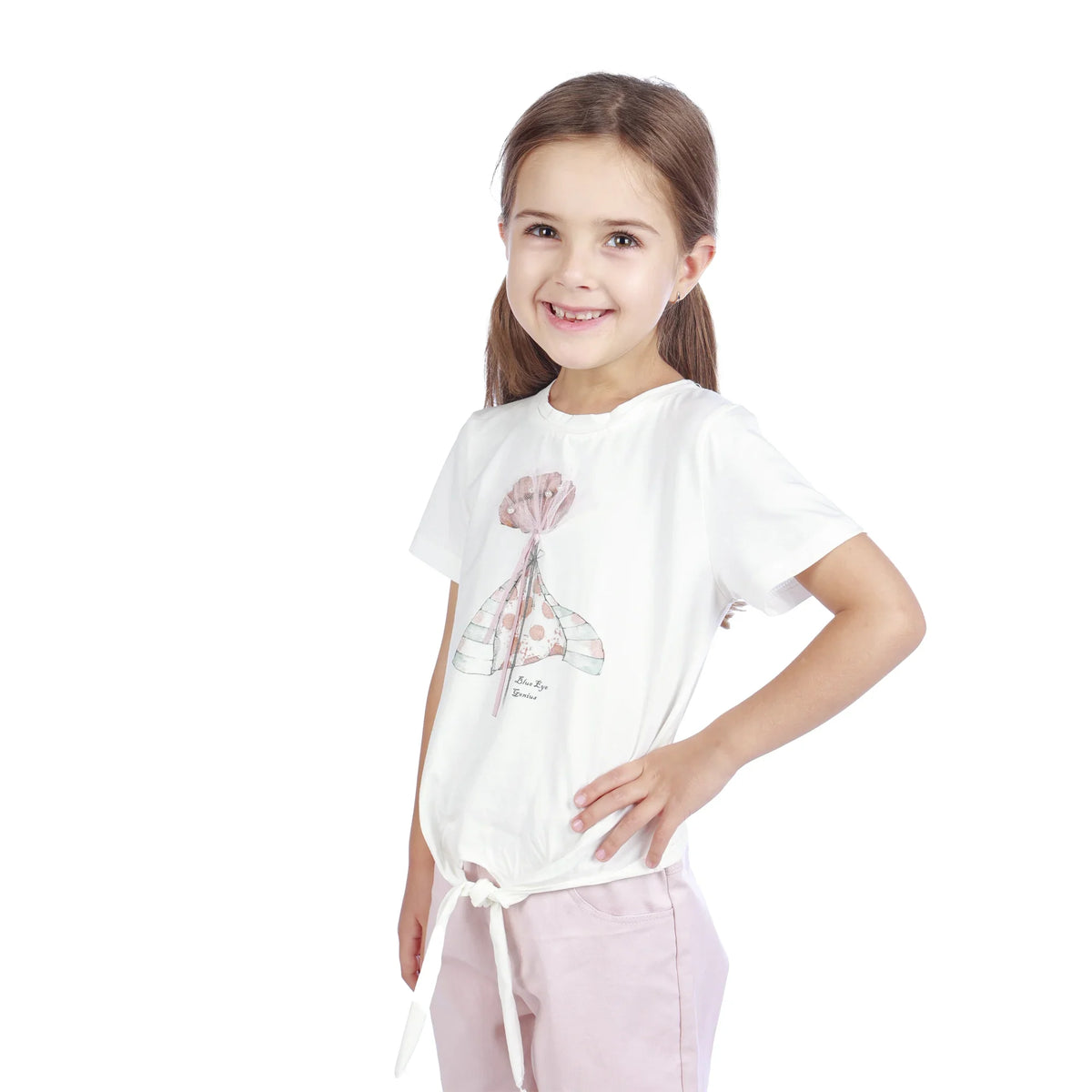 Floral Classic T.Shirt For Girls