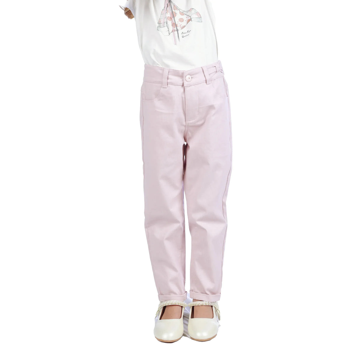 Skinny Classic Pants For Girls Light Pink Image