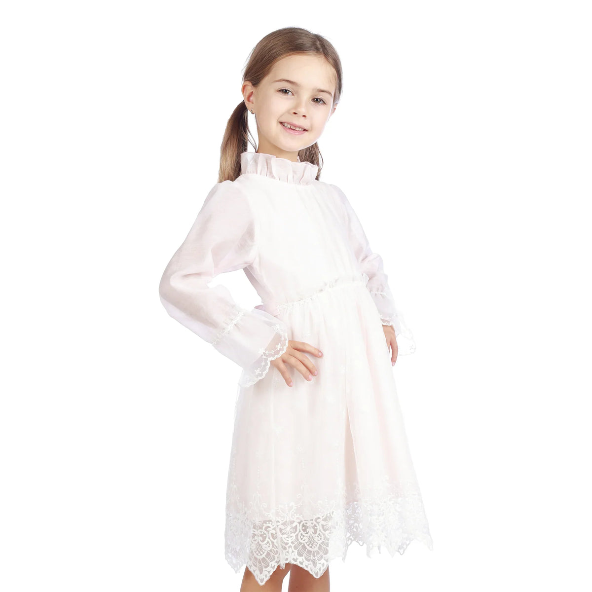 Floral Classic Dress For Girls Image