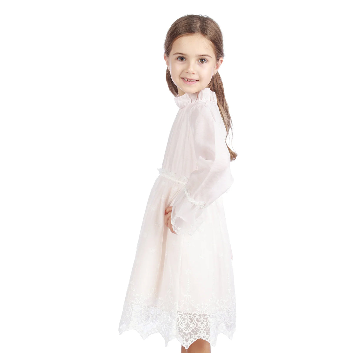 Floral Classic Dress For Girls Image