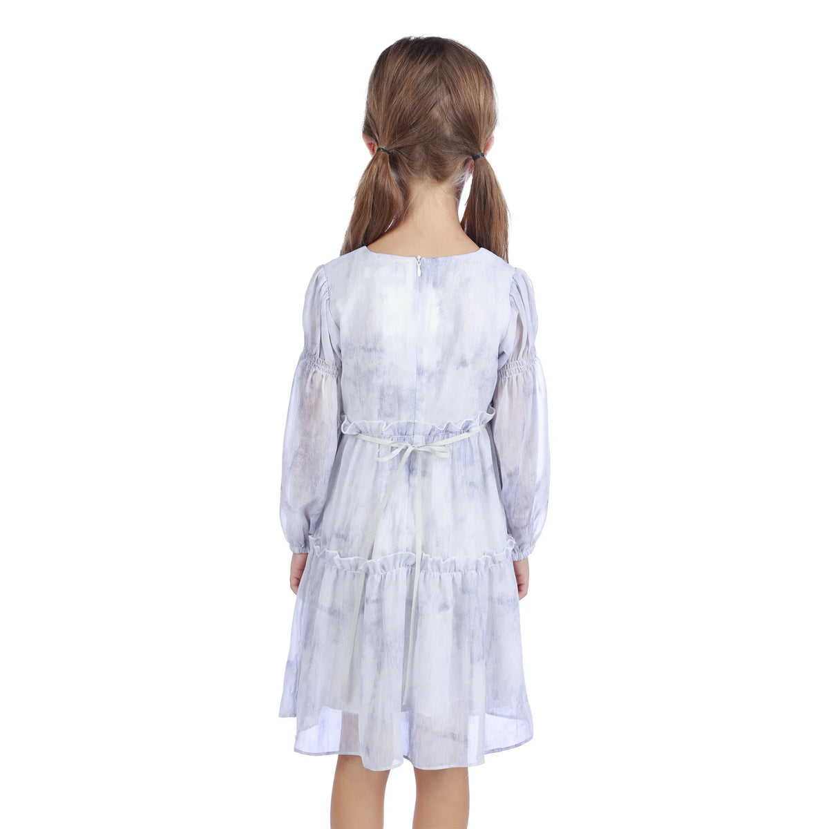 Printed Classic Dress For Girls Image