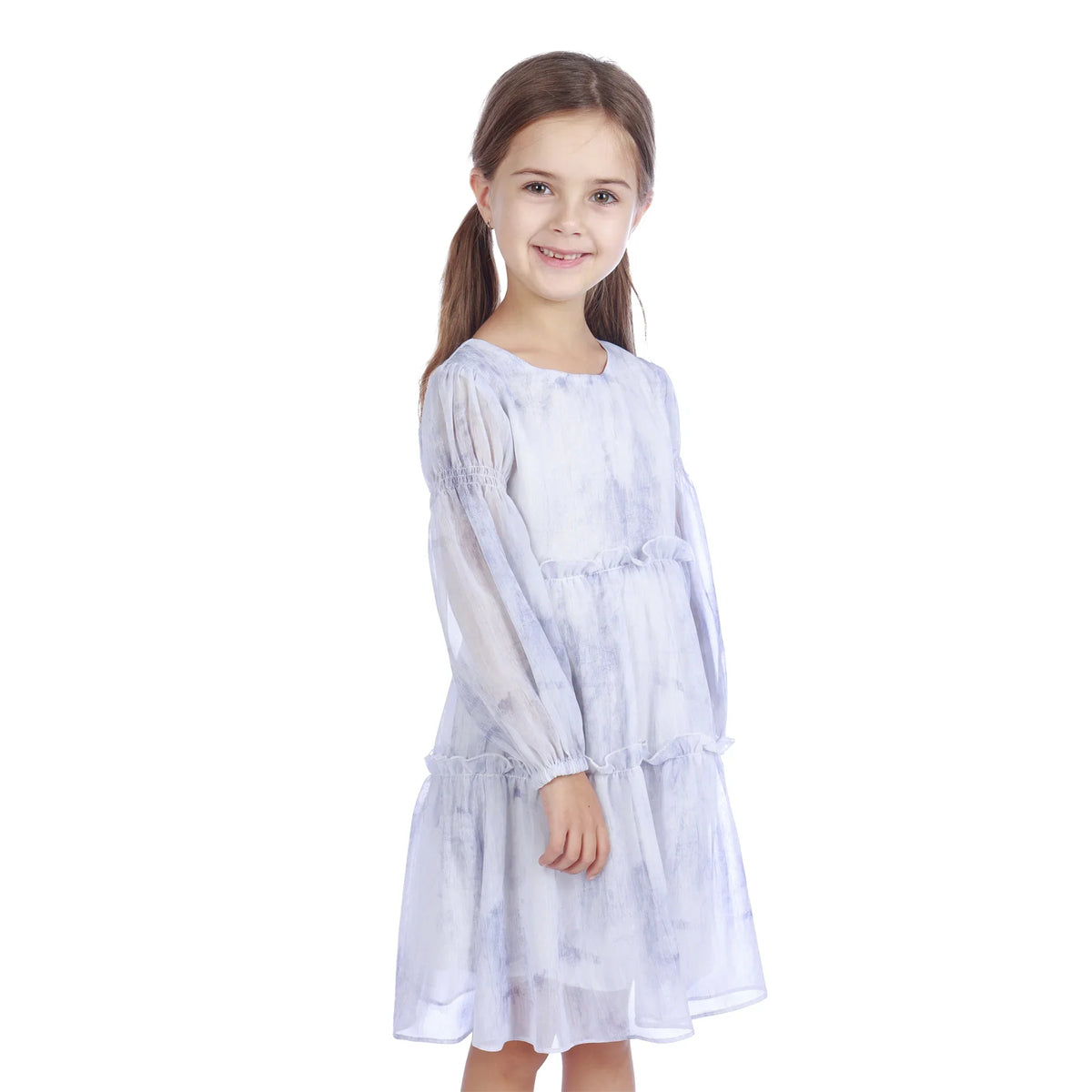 Printed Classic Dress For Girls Image