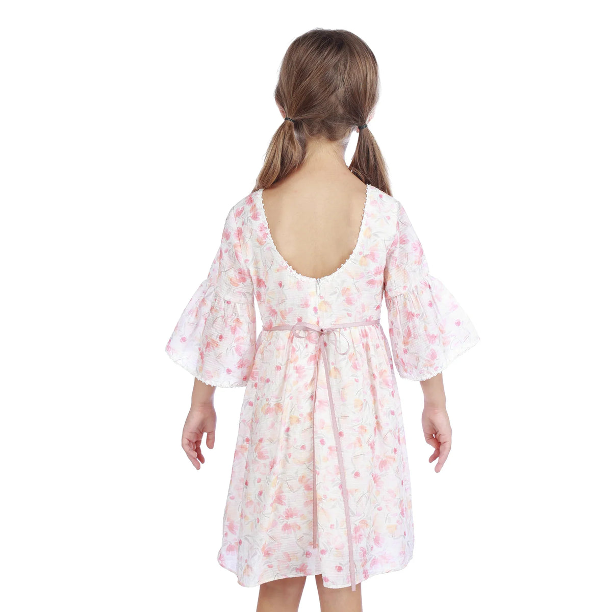 Floral Classic Dress For Girls Image