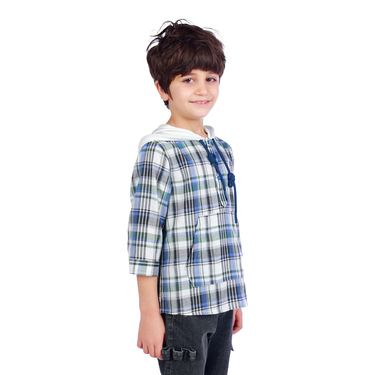 Checked Classic Blouse For Boys Image