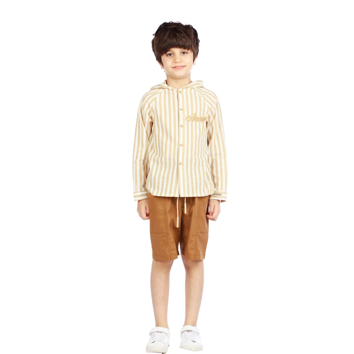 Striped Classic Shirt For Boys Image