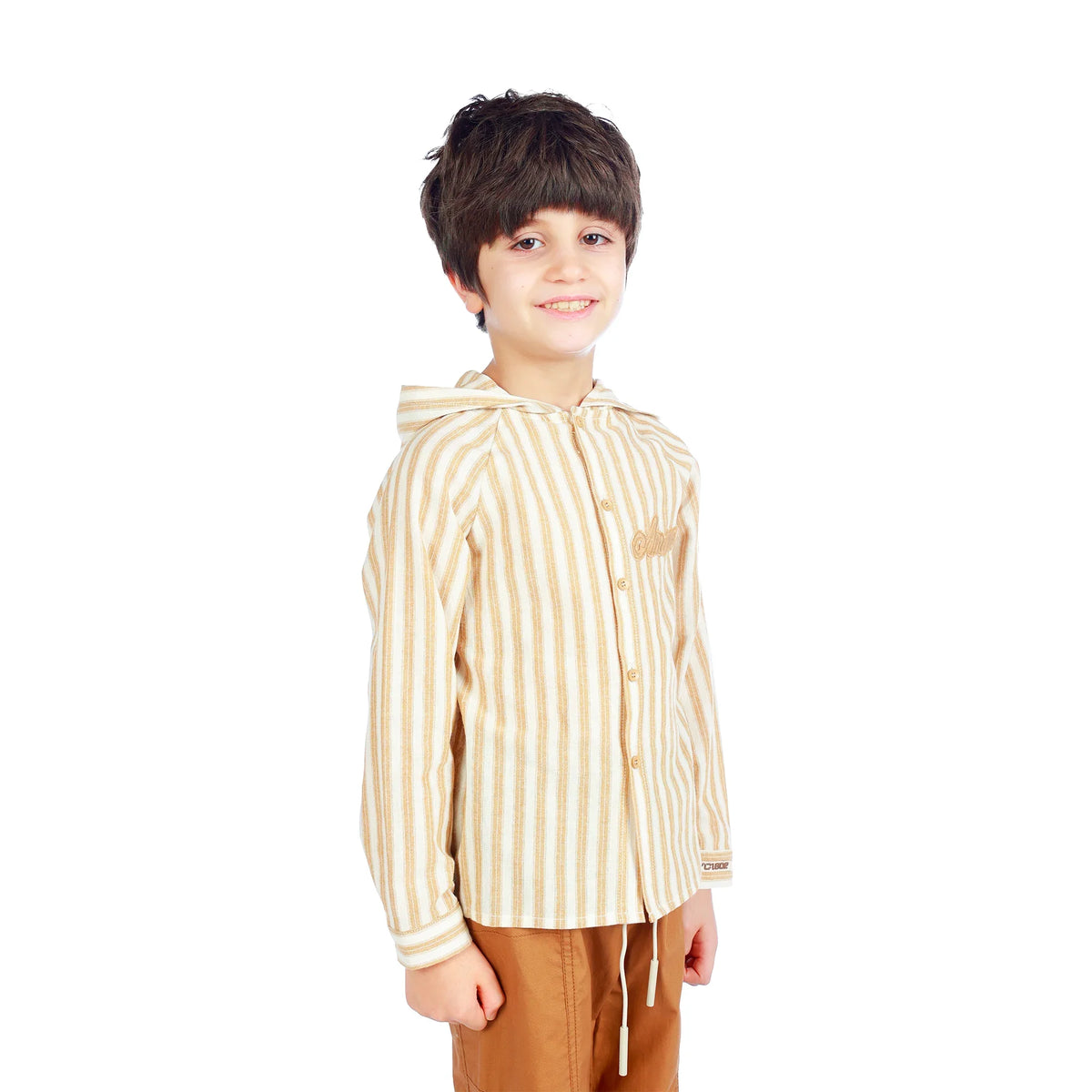 Striped Classic Shirt For Boys Image