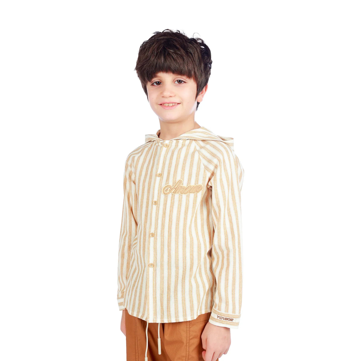 Striped Classic Shirt For Boys Image