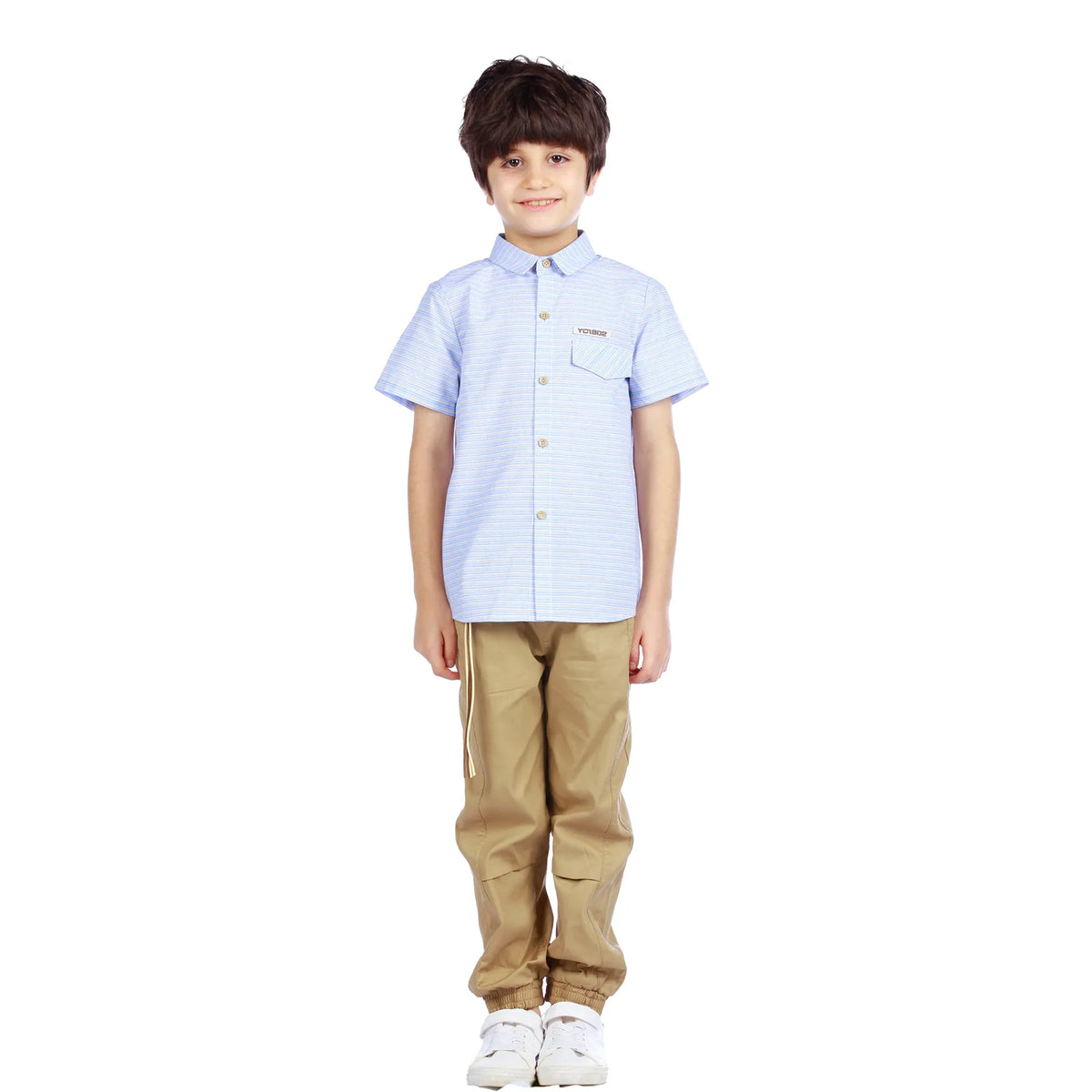 Striped Classic Shirt For Boys Image