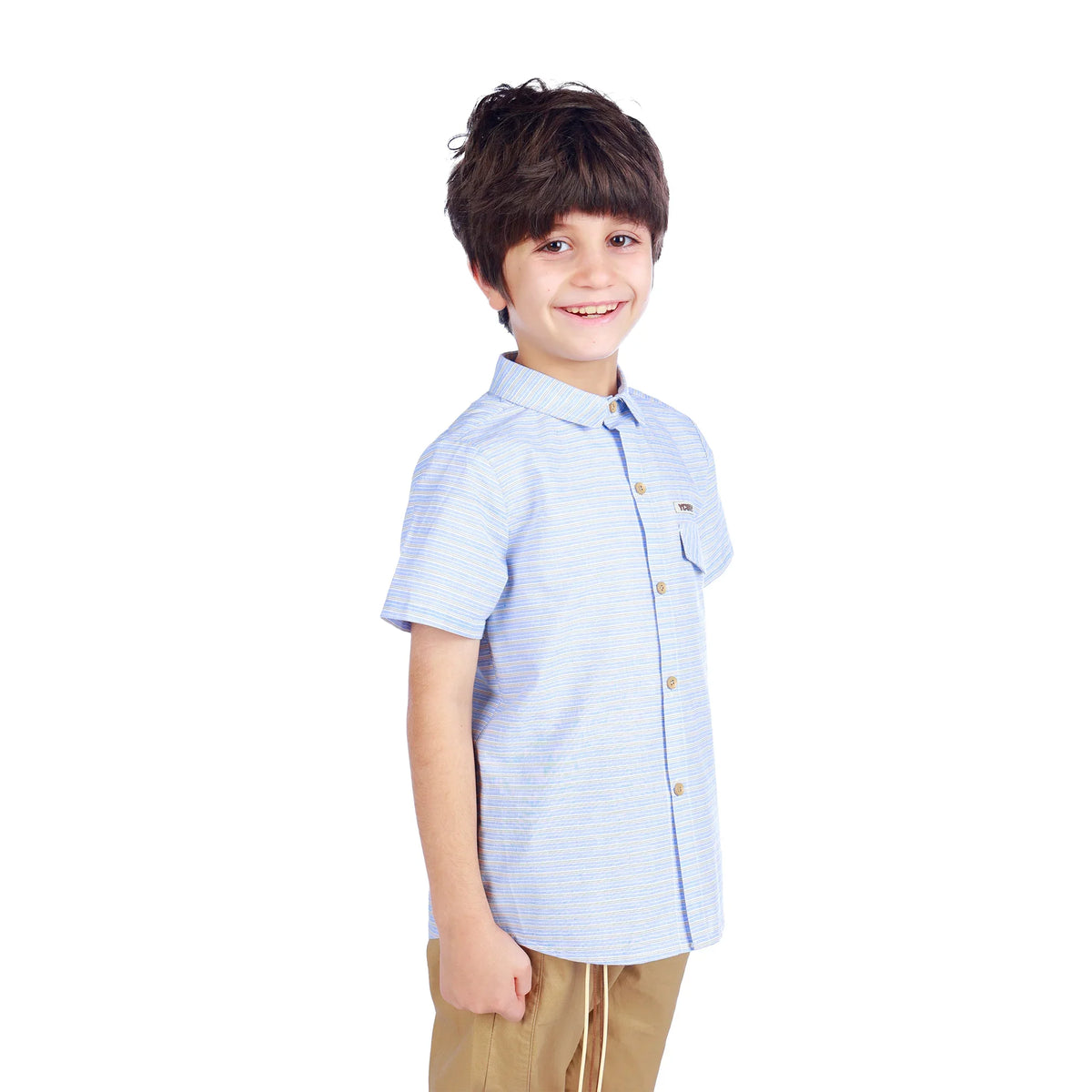 Striped Classic Shirt For Boys Image