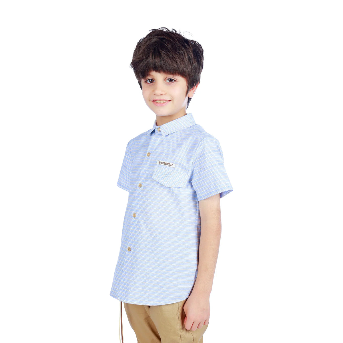 Striped Classic Shirt For Boys Image