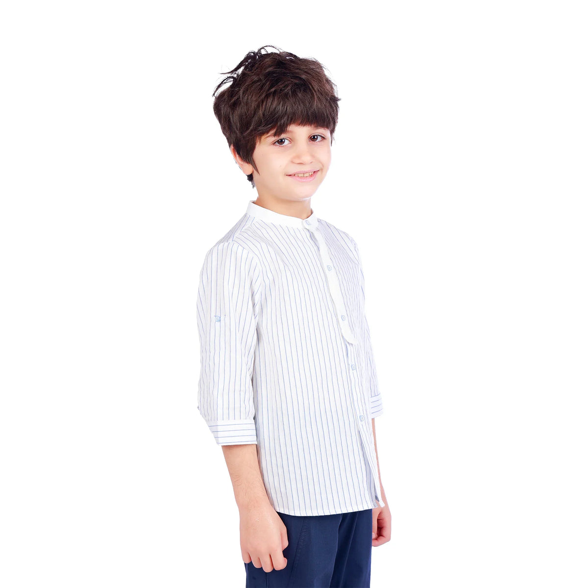 Striped Classic Shirt For Boys Image