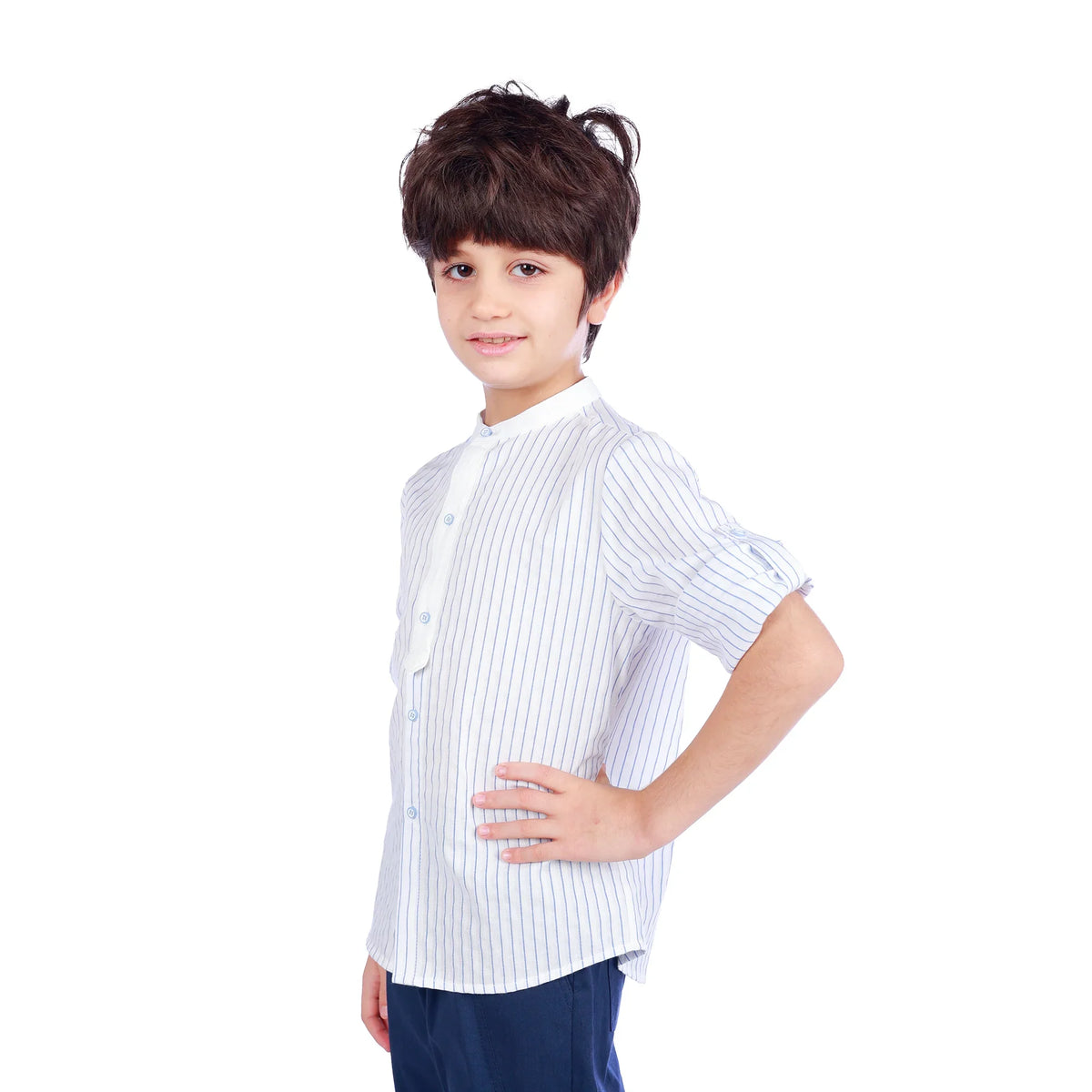 Striped Classic Shirt For Boys Image