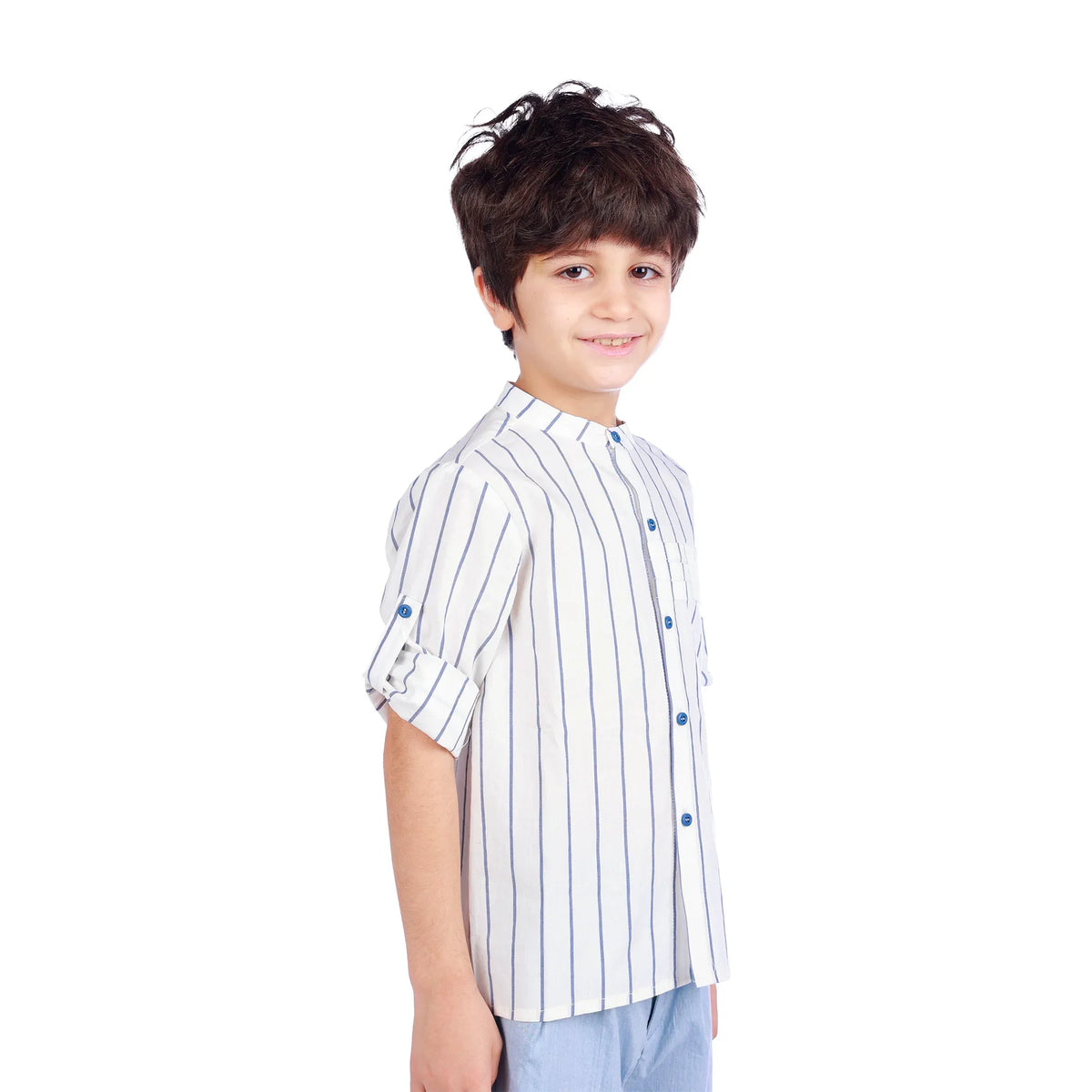 Striped Classic Shirt For Boys Image