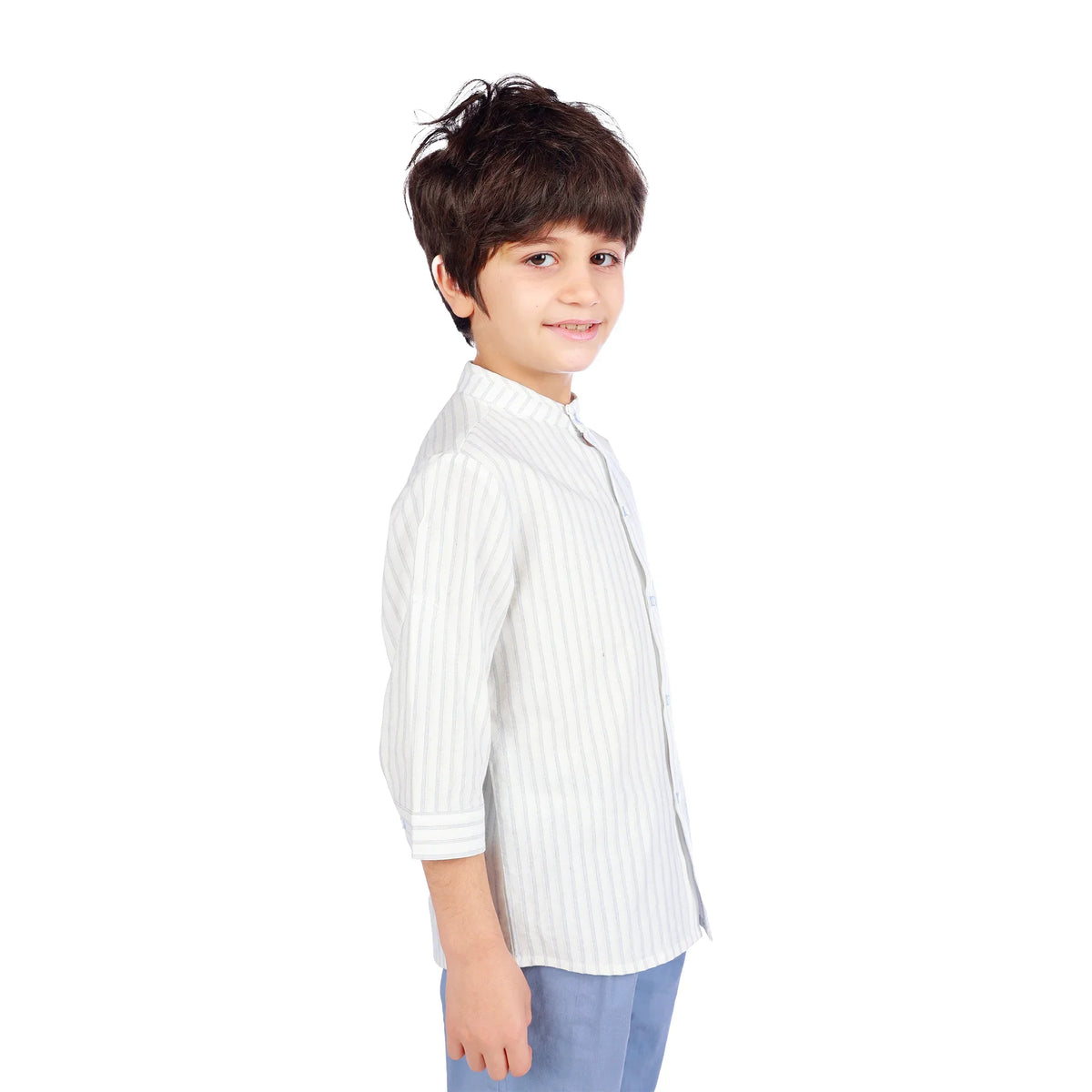 Striped Classic Shirt For Boys Image