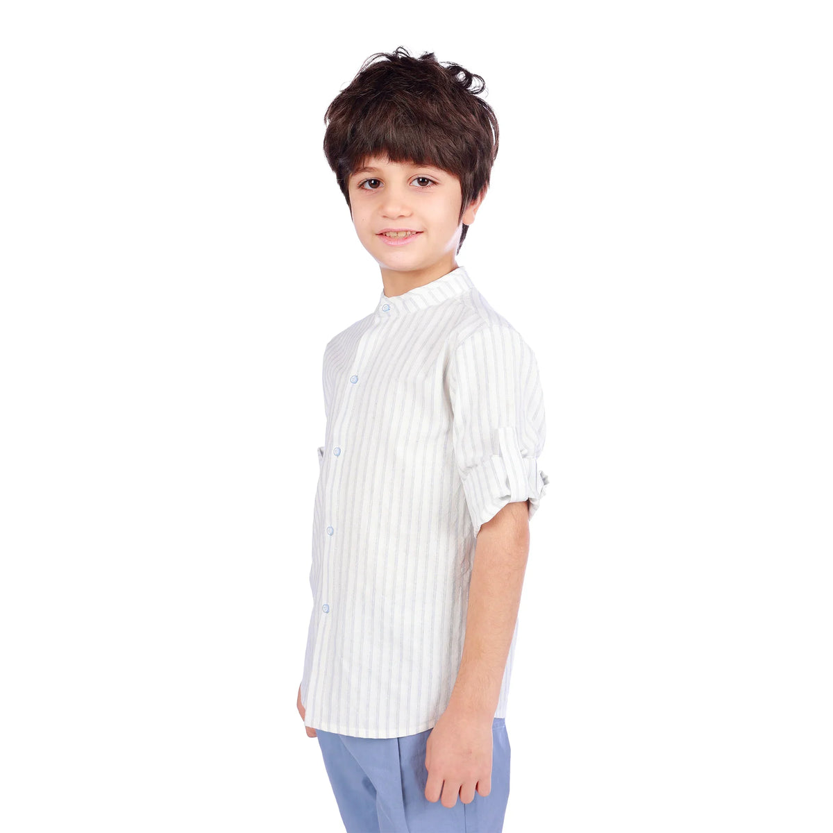 Striped Classic Shirt For Boys Image