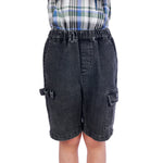 Jeans Black Ordinary Classic Shorts For Boys Image