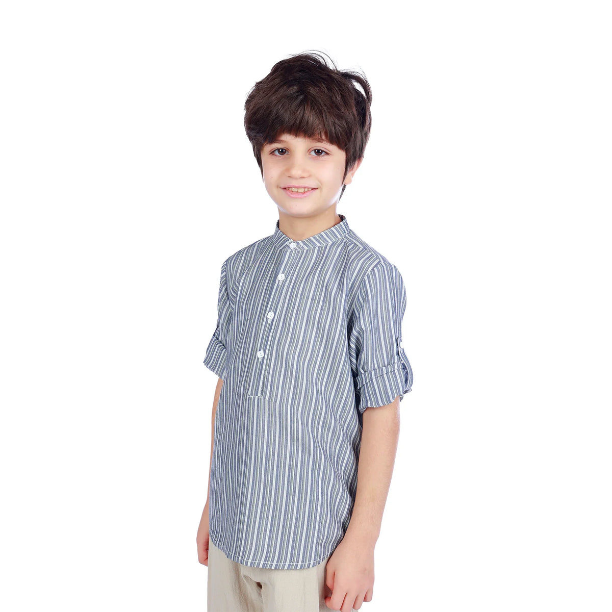 Striped Classic Blouse For Boys Image