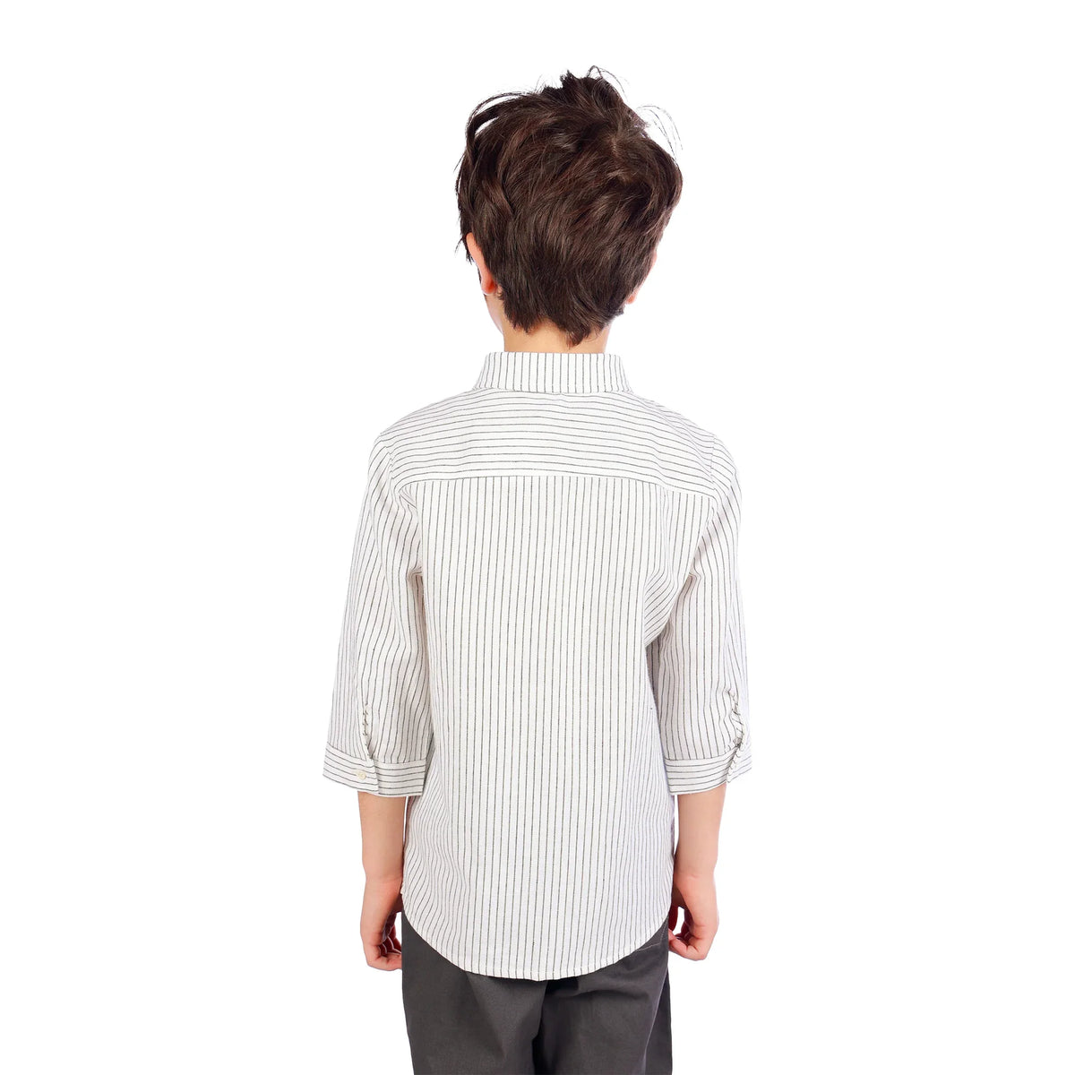 Striped Classic Shirt For Boys Image