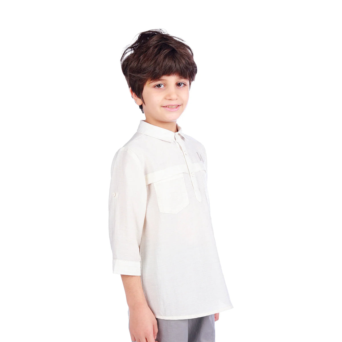 Embroidery Classic Blouse For Boys Image