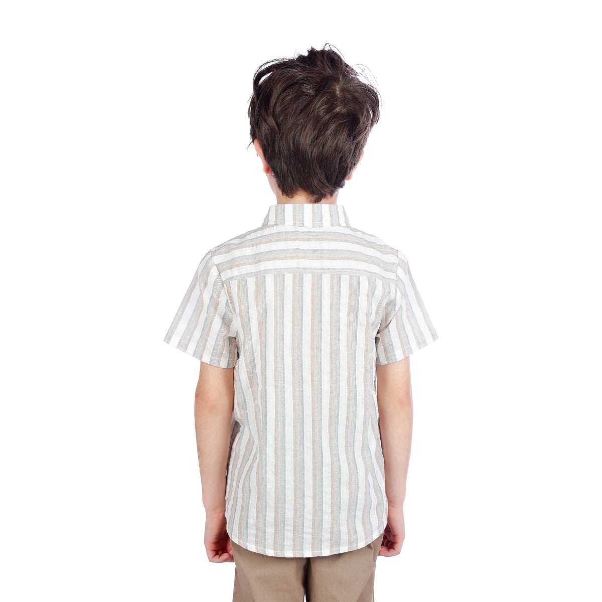 Striped Classic Shirt For Boys Image