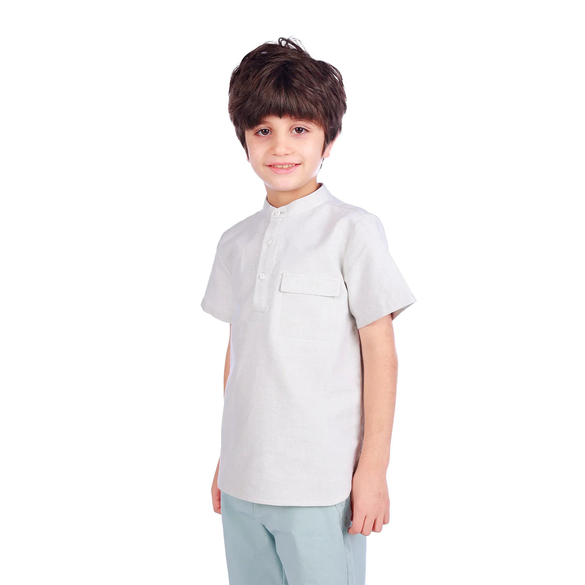 Plain Classic Blouse For Boys Image