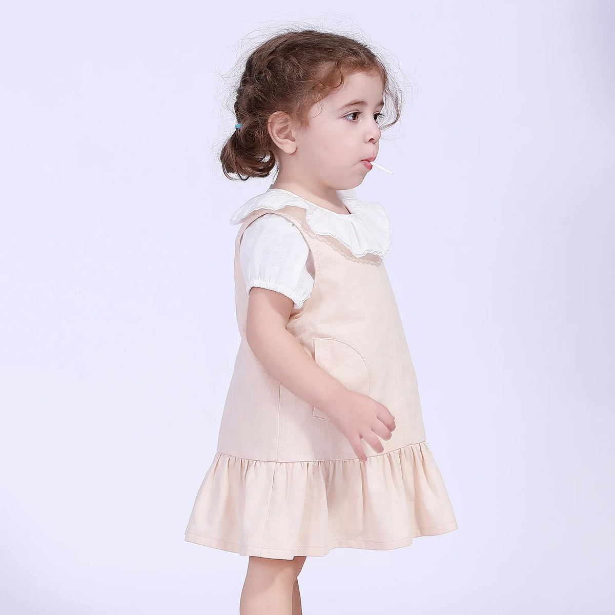 Jacquard Street Look Blouse For Baby Girl Image