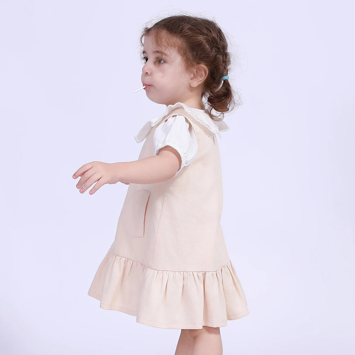 Jacquard Street Look Blouse For Baby Girl Image