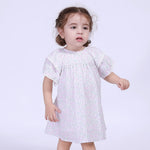 Floral Street Look Dress For Baby Girl Light Purple Image