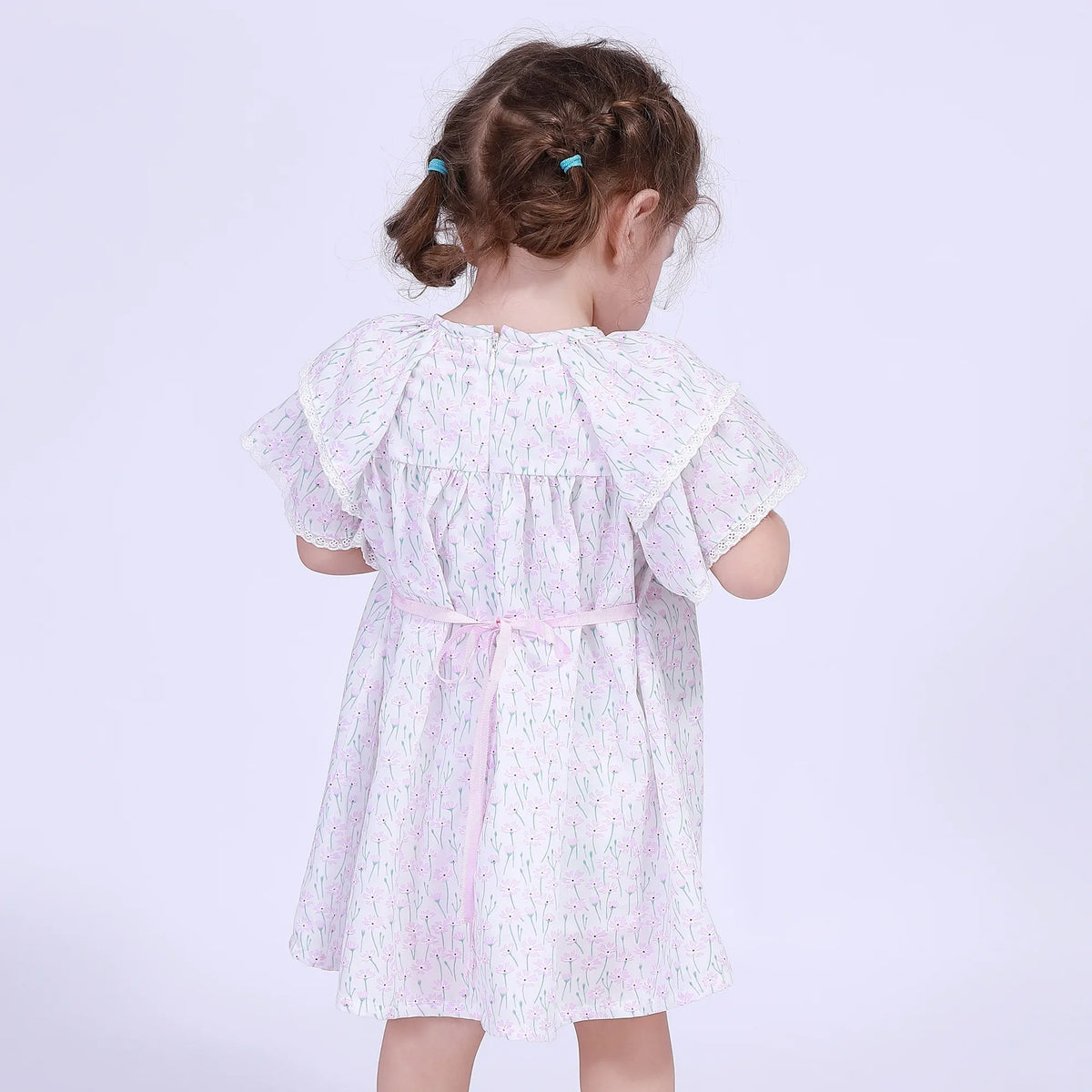 Floral Street Look Dress For Baby Girl