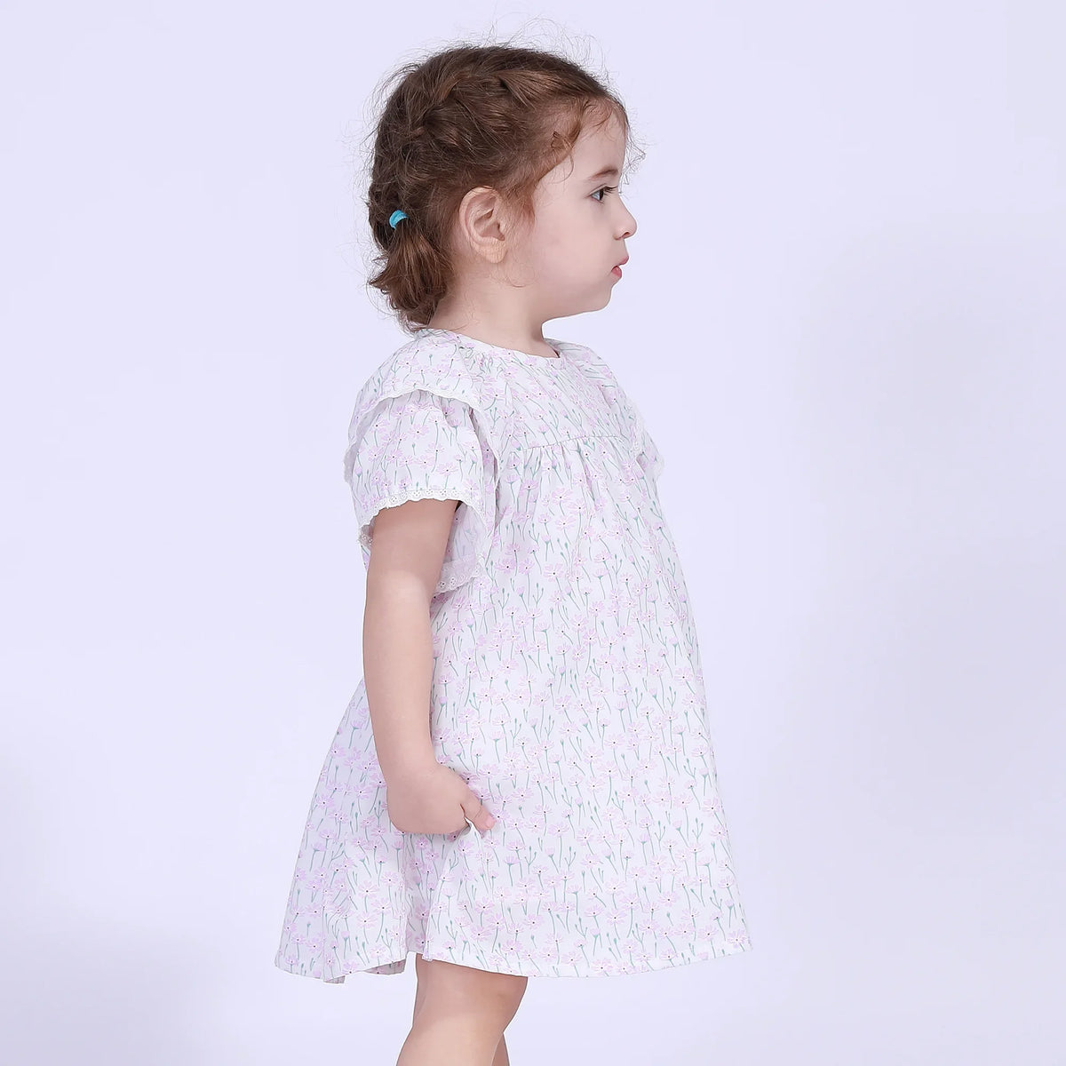 Floral Street Look Dress For Baby Girl