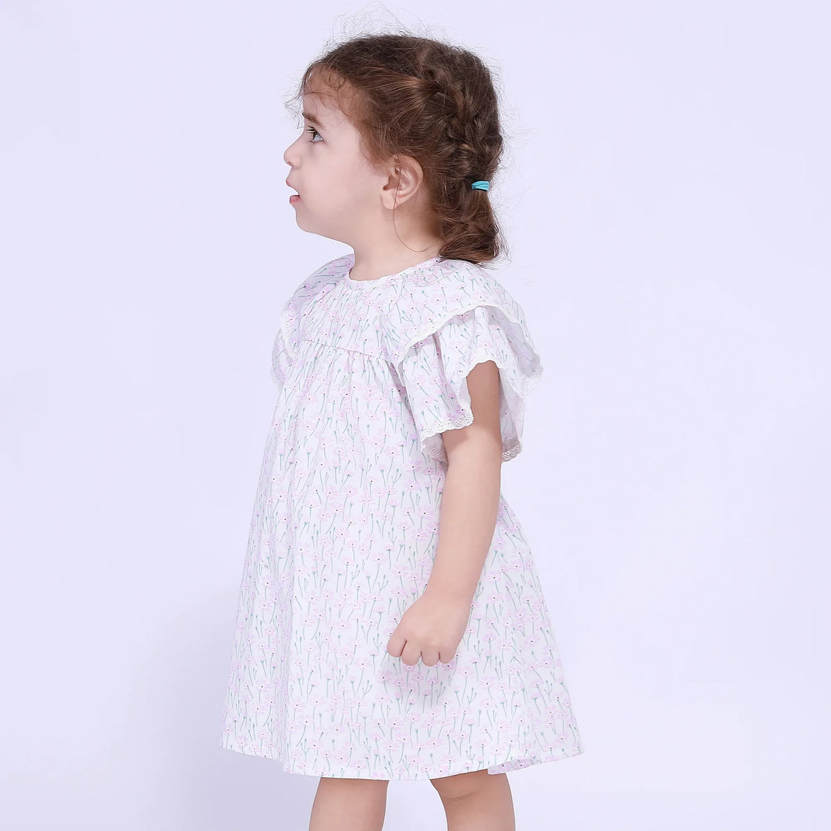 Floral Street Look Dress For Baby Girl