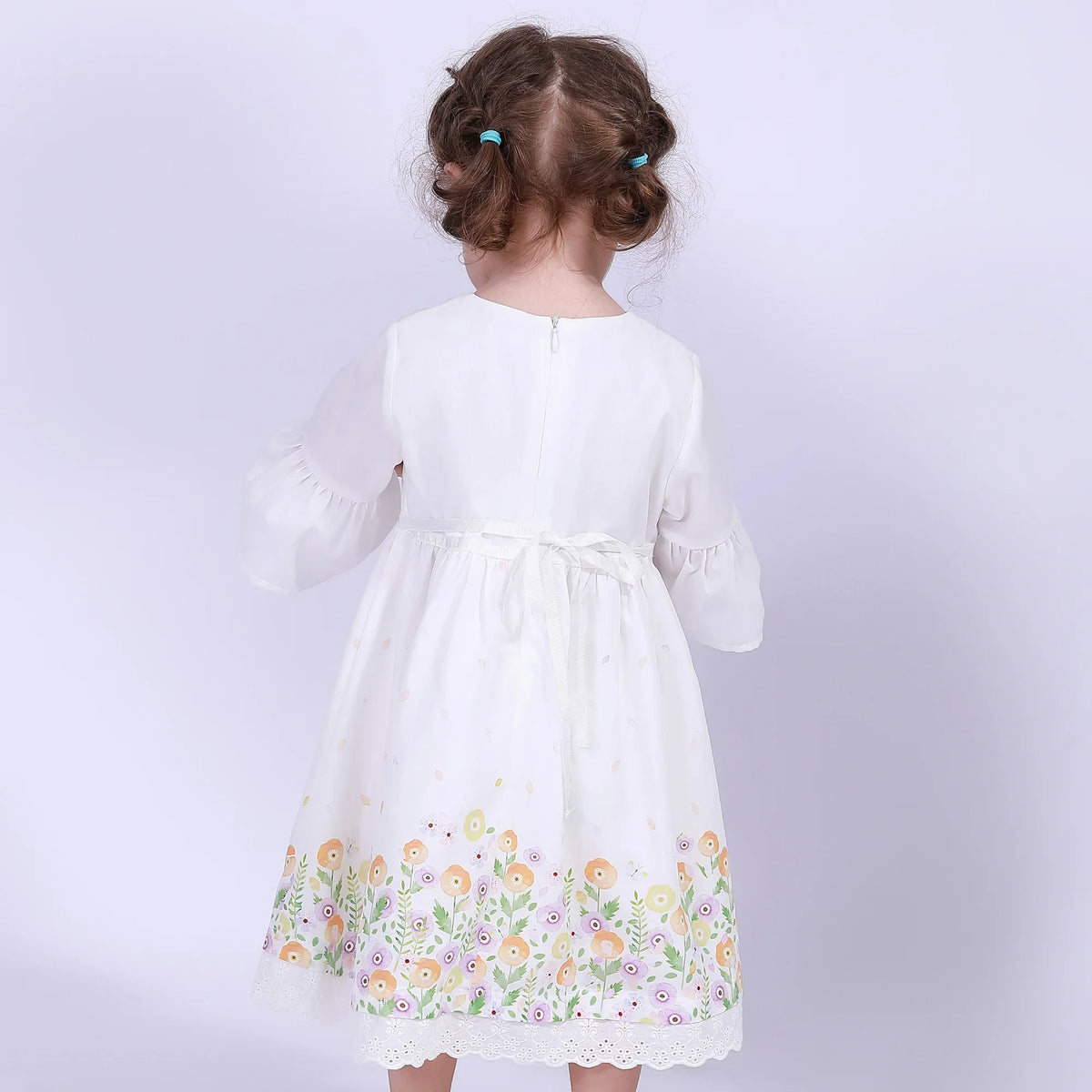 Floral Street Look Dress For Baby Girl