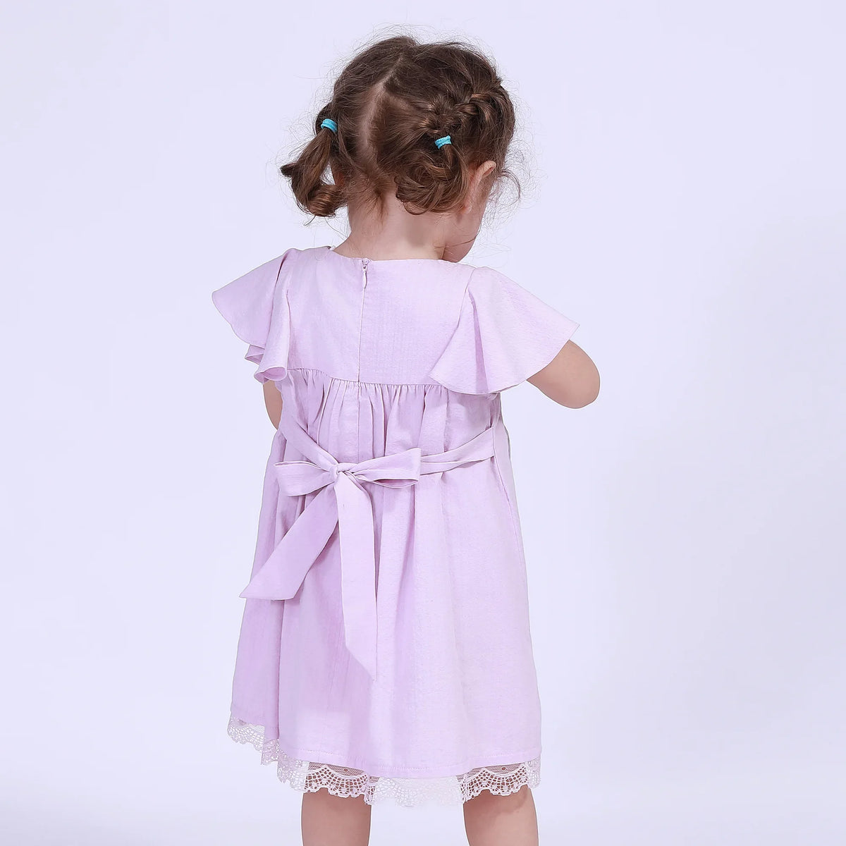 Jacquard Street Look Dress For Baby Girl