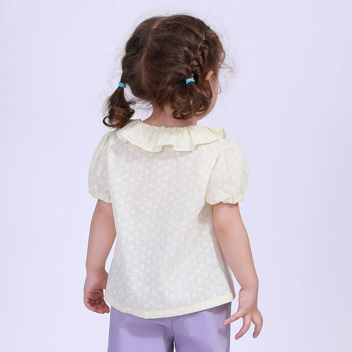 Jacquard Street Look Shirt For Baby Girl Image