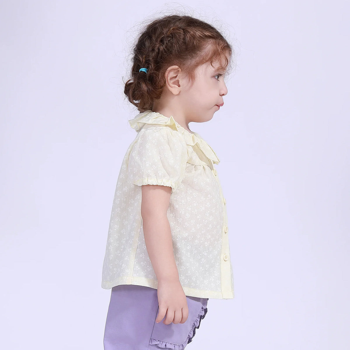 Jacquard Street Look Shirt For Baby Girl Image