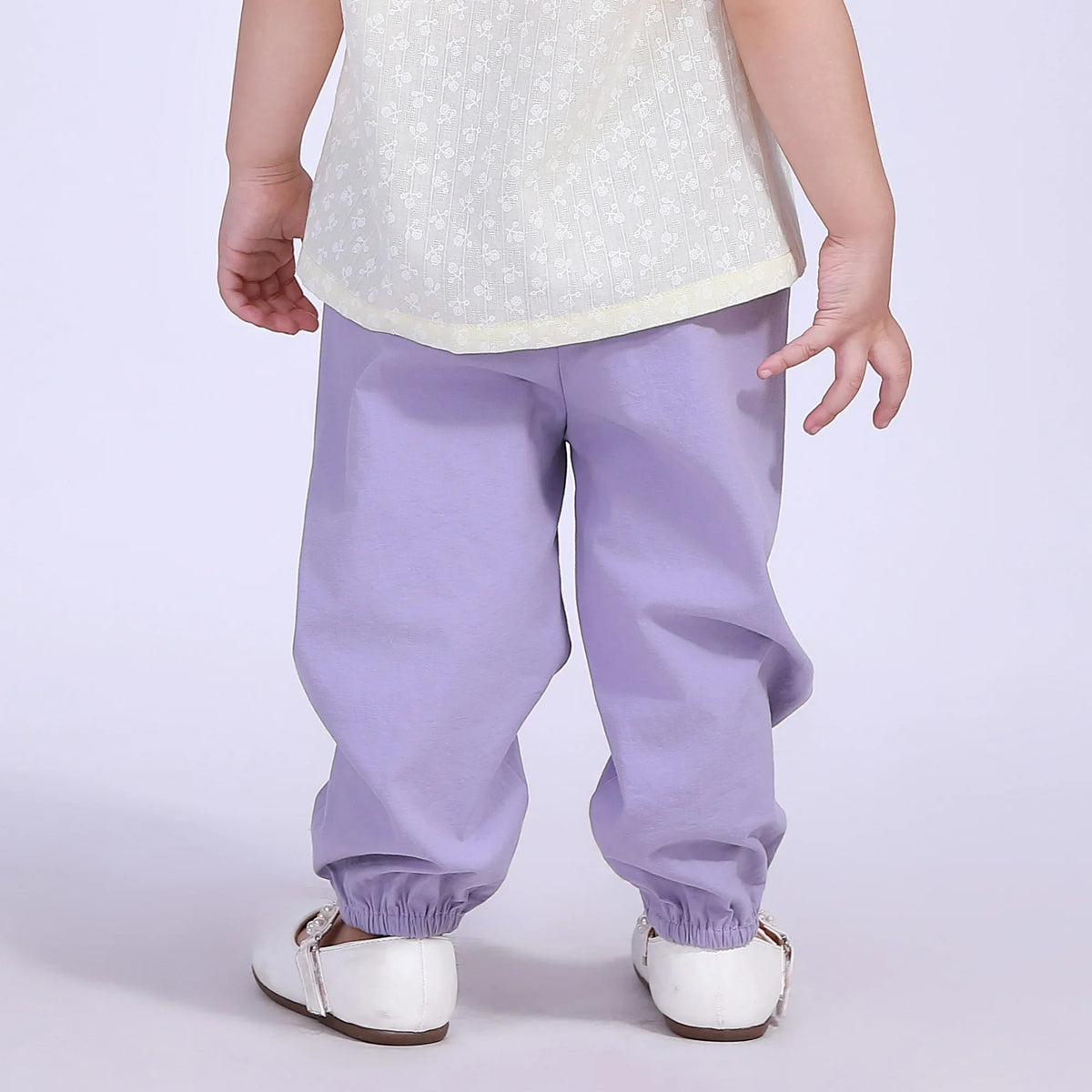 Ankle-Tied Street Look Pants For Baby Girl