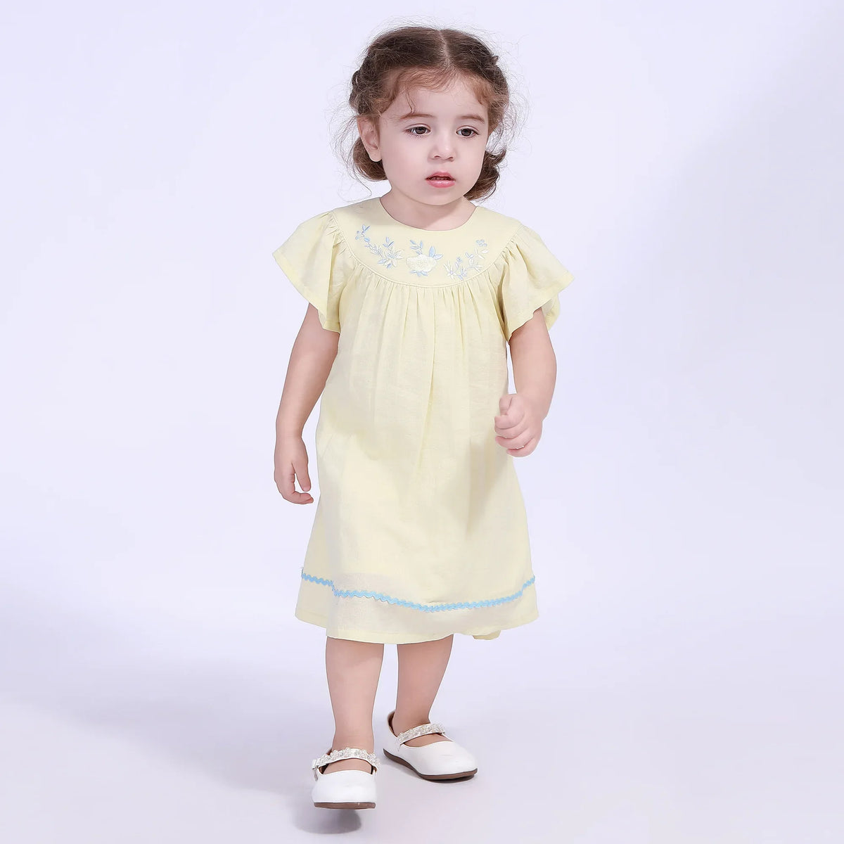 Floral Street Look Dress For Baby Girl